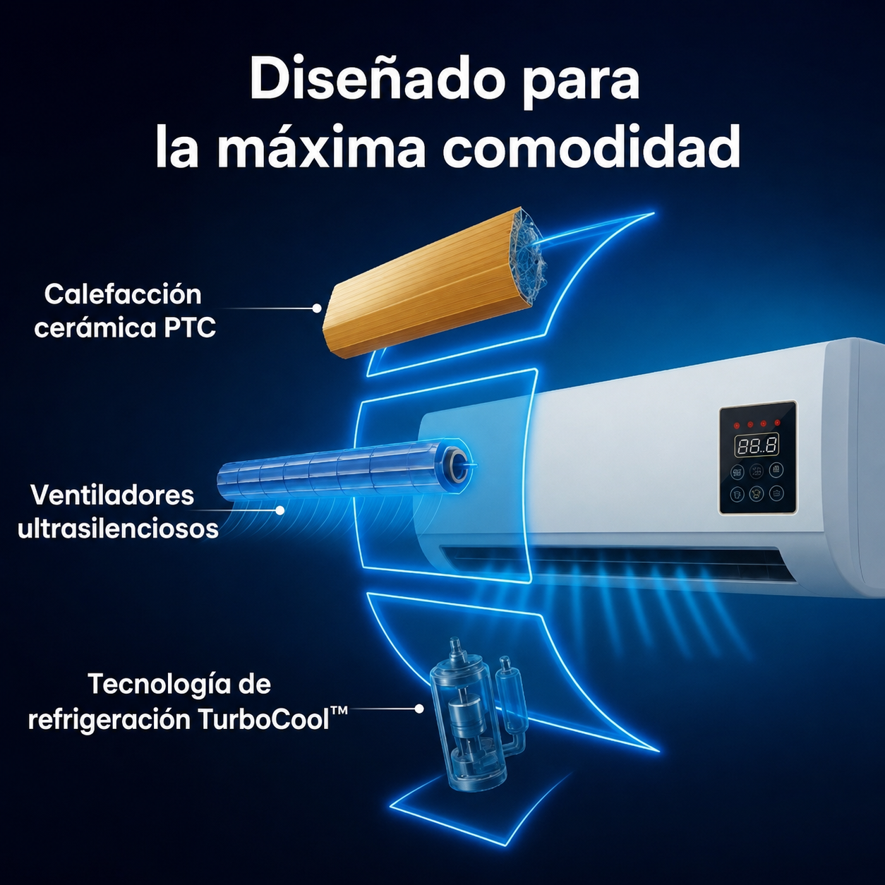 Vital Pro Breeze — modo calor y pantalla táctil